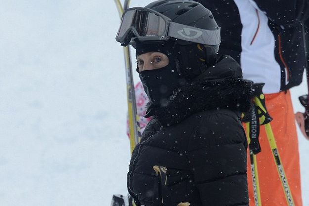 Мадонна стала на лыжи