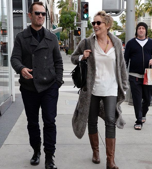 Шэрон Стоун с другом