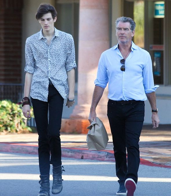 Пирс Броснан с сыном Диланом