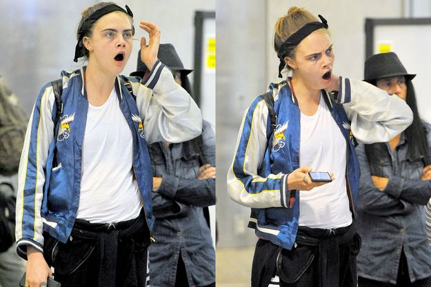 Кара Делевинь недоспала на курорте