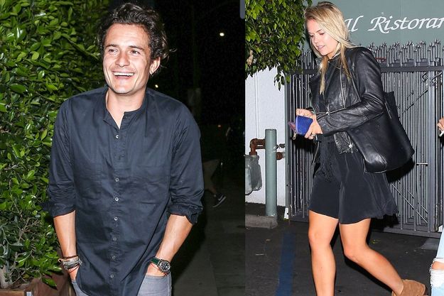 Орландо Блум поужинал с таинственной блондинкой