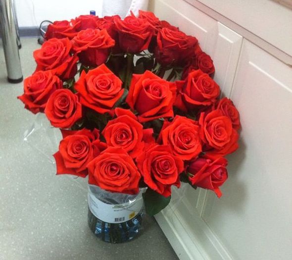 Букет Дане Борисовой от возлюбленного