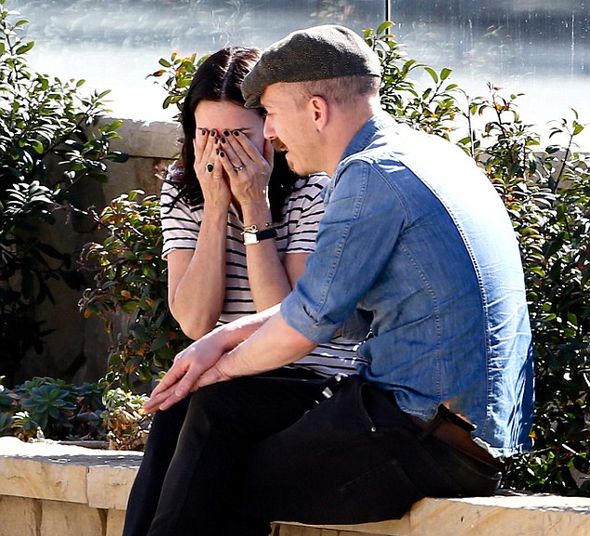 Кортни Кокс с другом