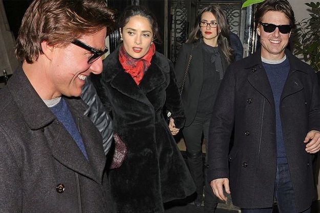 Тома Круза застукали с помадой на щеке после обеда с Пенелопой Крус