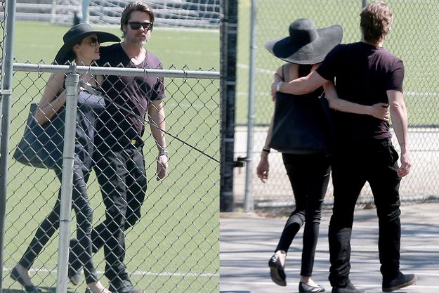 Брэд Питт и Анджелина Джоли целовались на публике