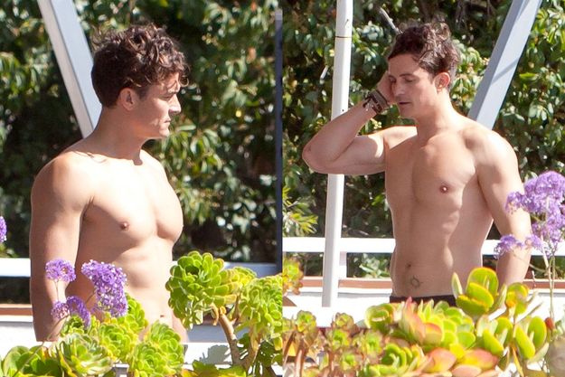 Орландо Блум похвастался подкачанным торсом