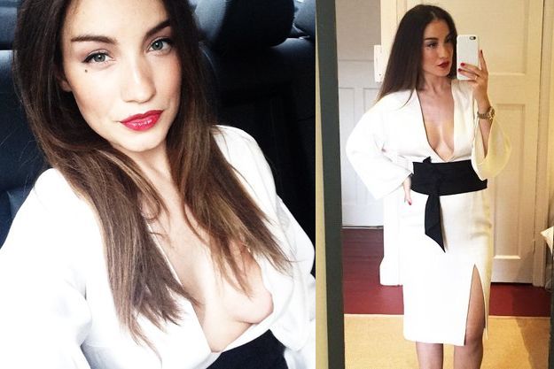 Виктория Дайнеко не рассчитала с декольте на светском рауте