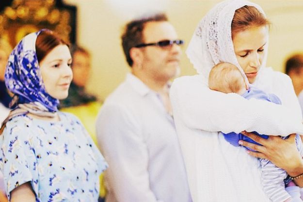 Владимир Пресняков и Наталья Подольская крестили сына