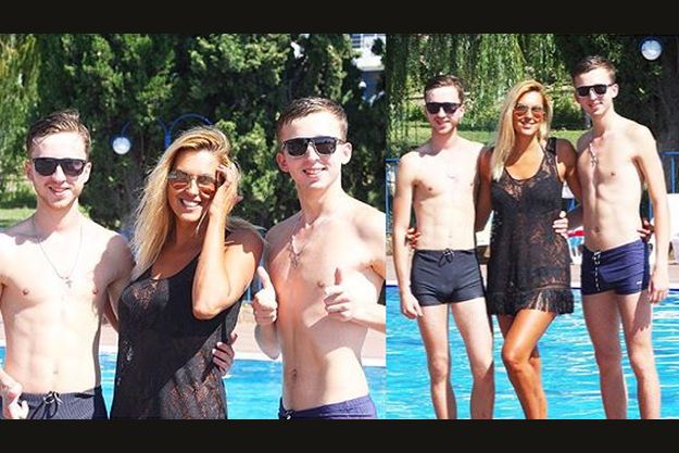 Яна Клочкова зажигает в Крыму с полуголыми парнями