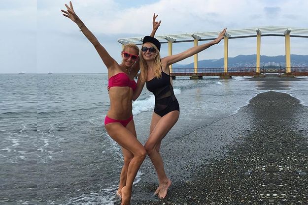 Татьяна Навка с Яной Рудковской обнажились в Сочи