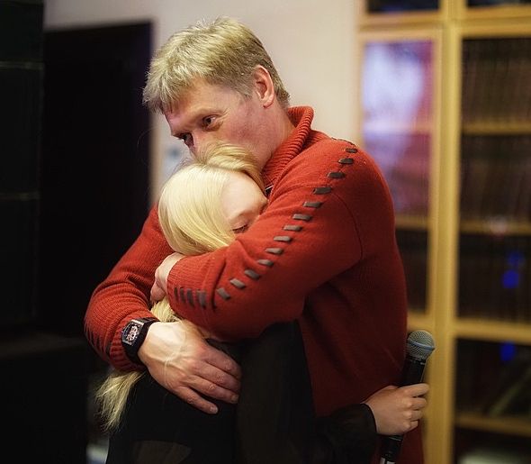 Дмитрий Песков с дочерью Елизаветой