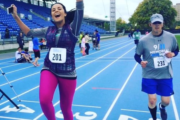 Настя Каменских поучаствовала в забеге в Нью-Йорке