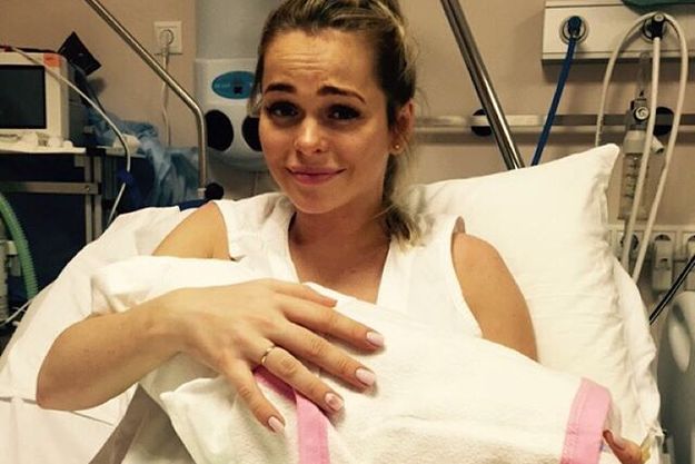 Анна Хилькевич родила дочку