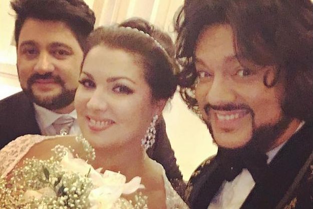 Филипп Киркоров показал фото со свадьбы Анны Нетребко