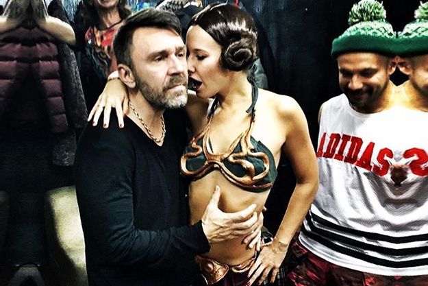 Ксения Собчак в образе принцессы Леи провела корпоратив