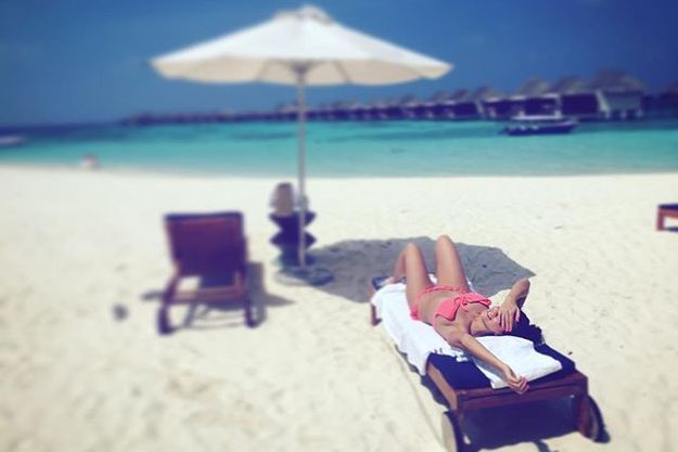 Настя Каменских встретила Новый год на Мальдивах