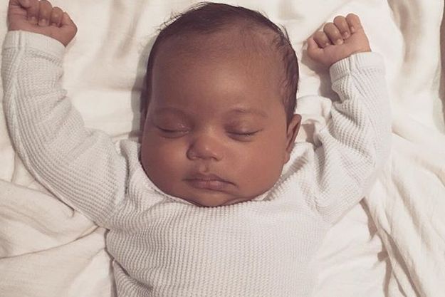 Ким Кардашьян показала фото спящего сына