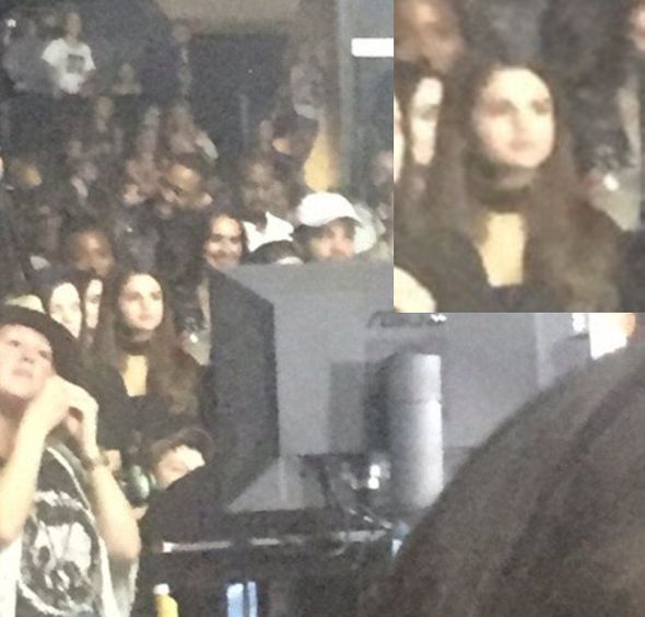 Селена Гомес на концерте Джастина Бибера