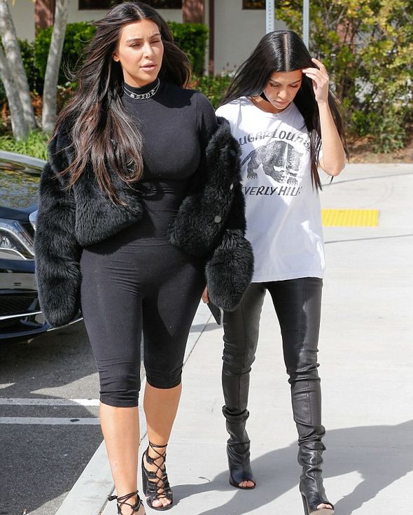 Ким Кардашьян с сестрой Кортни
