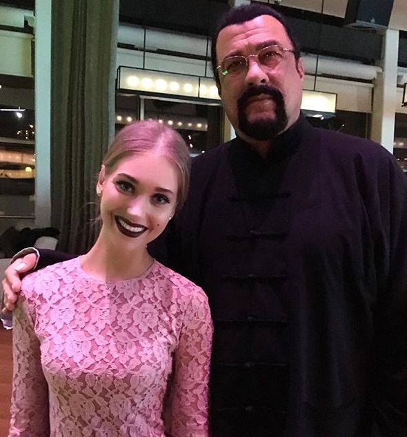 Кристина Асмус и Стивен Сигал