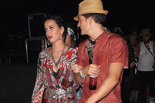 Орландо Блум и Кэти Перри посетили фестиваль Coachella