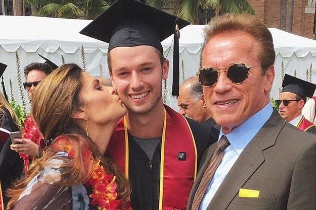 Арнольд Шварценеггер воссоединился с женой на выпускном сына