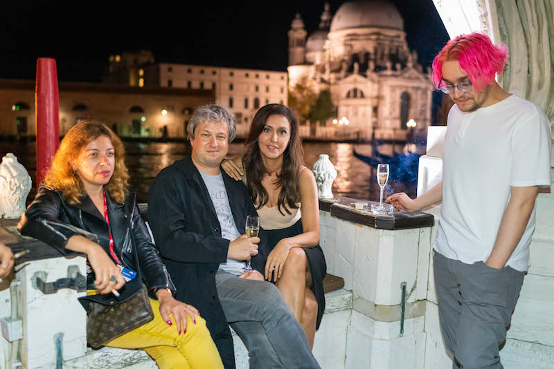 Венецианский ужин Екатерины Мцитуридзе и её друзей в отеле Bauer Palazzo